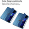 imoshion Tablet Hoes - Geschikt voor Xiaomi Pad 6, Xiaomi Pad 6 Pro - Trifold Hardcase Bookcase transparante rand - Blauw