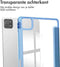 imoshion Tablet Hoes - Geschikt voor Xiaomi Pad 6, Xiaomi Pad 6 Pro - Trifold Hardcase Bookcase transparante rand - Blauw
