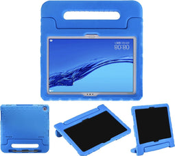 iMoshion Tablet Hoes Kinderen Geschikt voor Huawei MediaPad M5 Lite 10.1 inch - iMoshion Kidsproof Backcover met handvat - Blauw