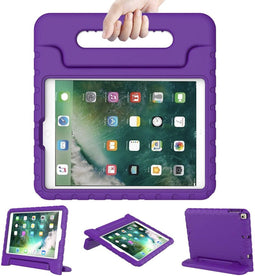 iMoshion Tablet Hoes Kinderen Geschikt voor iPad 6 (2018) 9.7 inch / iPad 5 (2017) 9.7 inch - iMoshion Kidsproof Backcover met handvat - Paars