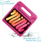imoshion Tablet Hoes Kinderen - Geschikt voor iPad Mini 7 (2024) / Mini 6 (2021) - Kidsproof Backcover met handvat - Roze