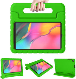 iMoshion Tablet Hoes Kinderen Geschikt voor Samsung Galaxy Tab A 10.1 (2016) - iMoshion Kidsproof Backcover met handvat - Groen