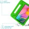 iMoshion Tablet Hoes Kinderen Geschikt voor Samsung Galaxy Tab A 10.1 (2016) - iMoshion Kidsproof Backcover met handvat - Groen