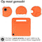 imoshion Tablet Hoes Kinderen - Geschikt voor Samsung Galaxy Tab A7 - Kidsproof Backcover met handvat - Oranje