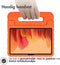 imoshion Tablet Hoes Kinderen - Geschikt voor Samsung Galaxy Tab A7 - Kidsproof Backcover met handvat - Oranje