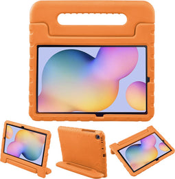 iMoshion Tablet Hoes Kinderen Geschikt voor Samsung Galaxy Tab S6 Lite (2022) / Tab S6 Lite - iMoshion Kidsproof Backcover met handvat - Oranje
