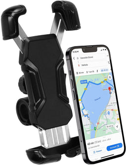 imoshion Telefoonhouder Fiets - Robuuste Telefoonhouder Fiets, Scooter en Motor - 360 Graden Rotatie - GSM Houder - Fiets Accessoires - Zwart
