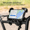 imoshion Telefoonhouder Fiets - Robuuste Telefoonhouder Fiets, Scooter en Motor - 360 Graden Rotatie - GSM Houder - Fiets Accessoires - Zwart