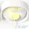 iMoshion USB Tafelventilator - USB Ventilator - Mini Ventilator - Compact - 3 Windstanden - Wit