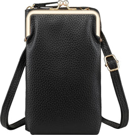 iMoshion Vegan Lederen Telefoontasje Crossbody - Zwart
