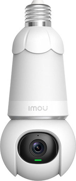 Imou Bulb Cam - Beveiligingscamera En E27 Lamp - 3K Camera en Lamp In 1 - 3K UHD Beeld – 350 Lumen - Eenvoudige en Snelle Installatie - Panoramisch Draaien En Kantelen Voor 360° Beveiliging - Persoons -En Voertuigendetectie