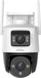 Imou Cruiser Dual 6MP - Beveiligingscamera Voor Buiten - Wit - Camera Met Verstelbare Dubbele Lens (2 x 3MP) - 360° Dekking - Accurate Persoons- En Voertuigdetectie - Nachtzicht Continue In Kleur - Sirene - IP66 Bestemd Tegen Zware Weeromstandigheden