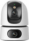 Imou Ranger Dual 10MP - Beveiligingscamera - Wit - Beveiligingscamera Binnen - Camera Met Dubbele Lens 2x 5MP - Slim Kleurennachtzicht - 360° Dekking Door Verstelbare Dubbele Lens - Persoons- En Huisdierendetectie - Abnormale Geluidsdetectie