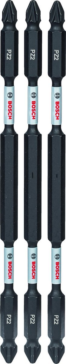 Impact dubbel bit 150mm, PZ2, 3st