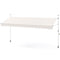 Coast 400x120/135/150x210-300 cm Witte Balkonzonwering Zonder Boren met Handkurbel – In Hoogte Verst