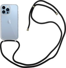 Høyde - Geschikt voor iPhone 13 Pro Max - Telefoonhoes met koord - Transparant