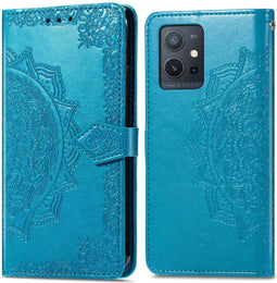 iMoshion Hoesje Geschikt voor Oppo A77 Hoesje Met Pasjeshouder - iMoshion Mandala Bookcase - Turquoise