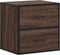vidaXL - Nachtkastjes - 2st - wandgemonteerd - 40x31x39,5cm - bruin - eikenkleurig