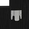 vidaXL - Wanddressoir - met - LED - Verlichting - - - Zwart - Eiken