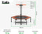 Salta Fitness - 128 cm - Belastbaar tot 110 kg - Fitness / sport trampoline met verstelbaar handvat - Elastieken veren, stevig frame - Mini trampoline volwassenen met handgreep in 5 hoogtes - Oranje