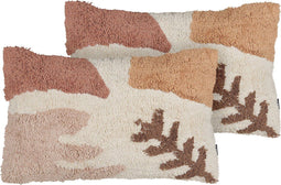 CAMASSIA - Sierkussen set van 2 - Meerkleurig - Katoen