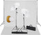 vidaXL - Fotostudioset - met - lampen, - paraplu's, - achtergrond - en - reflector