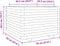 vidaXL - Plantenbak - 70x70x49,5 - cm - massief - grenenhout - wasbruin