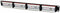 Startech C6PANEL24 - Patch Panel 24 UTP-Poorten Categorie 6 - Zwart