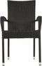 Stapelstoel Corona zwart