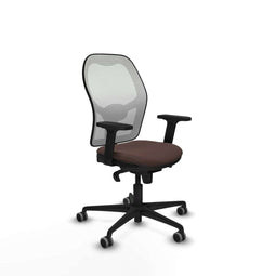 Piqueras y Crespo 2D036G0 - Gaming stoel - Hoogteverstelbaar met armleuning - Wit Donkerbruin