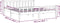 vidaXL - Bedframe - massief - hout - grijs - 200x200 - cm