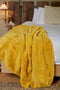 In The Mood Collection Bronte Fleece Deken - L200 x B150 cm - Geel