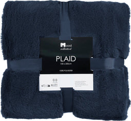In The Mood Collection Bronte Fleece Deken - L200 x B150 cm - Donkerblauw