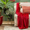 In The Mood Collection Famke Fleece Plaid - L180 x B130 cm - Rood