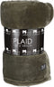 In The Mood Collection Famke Fleece Plaid - L180 x B130 cm - Donkergroen