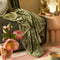 In The Mood Collection Famke Fleece Plaid - L180 x B130 cm - Donkergroen