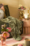 In The Mood Collection Famke Fleece Plaid - L180 x B130 cm - Donkergroen