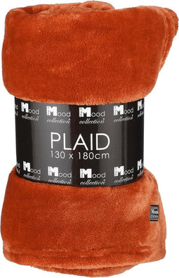 In The Mood Collection Famke Fleece Plaid - L180 x B130 cm - Terra