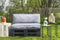 In The Mood Collection Royal Palletkussens - L120 x B80/40 x H12 cm - Velvet - Lichtgrijs