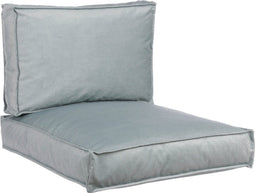 In The Mood Collection Royal Palletkussens - L60 x B80/40 x H12 cm - Velvet - Grijs