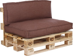 In The Mood Collection Salvador Palletkussens - L120 x B80/40 x H12 cm - Bordeaux