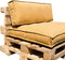 In The Mood Collection Salvador Palletkussens - L120 x B80/40 x H12 cm - Geel