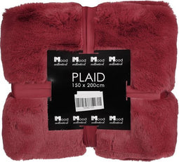 In the Mood Gosse Deken - 200x150x1 cm - Polyester - Bordeaux
