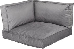 In The Mood Hoek Palletkussenset Royal Velvet Grijs - 3 delig