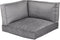 In The Mood Hoek Palletkussenset Royal Velvet Grijs - 3 delig