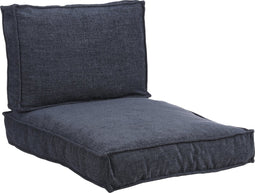 In the Mood Ibiza Stoelkussen - 60x80 / 60x40 cm - Tweedelig - Polyester - Donkerblauw