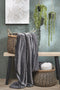 In the Mood Mardy Fleece Blanket - L200 x B150 cm - Polyester - Antraciet