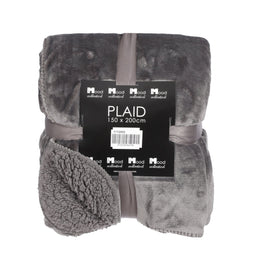 In the Mood Mardy Fleece Blanket - L200 x B150 cm - Polyester - Antraciet