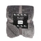 In the Mood Mardy Fleece Blanket - L200 x B150 cm - Polyester - Antraciet