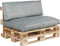 In the Mood Royal Tuinkussens - 120x40x12 cm - Polyester - Grijs